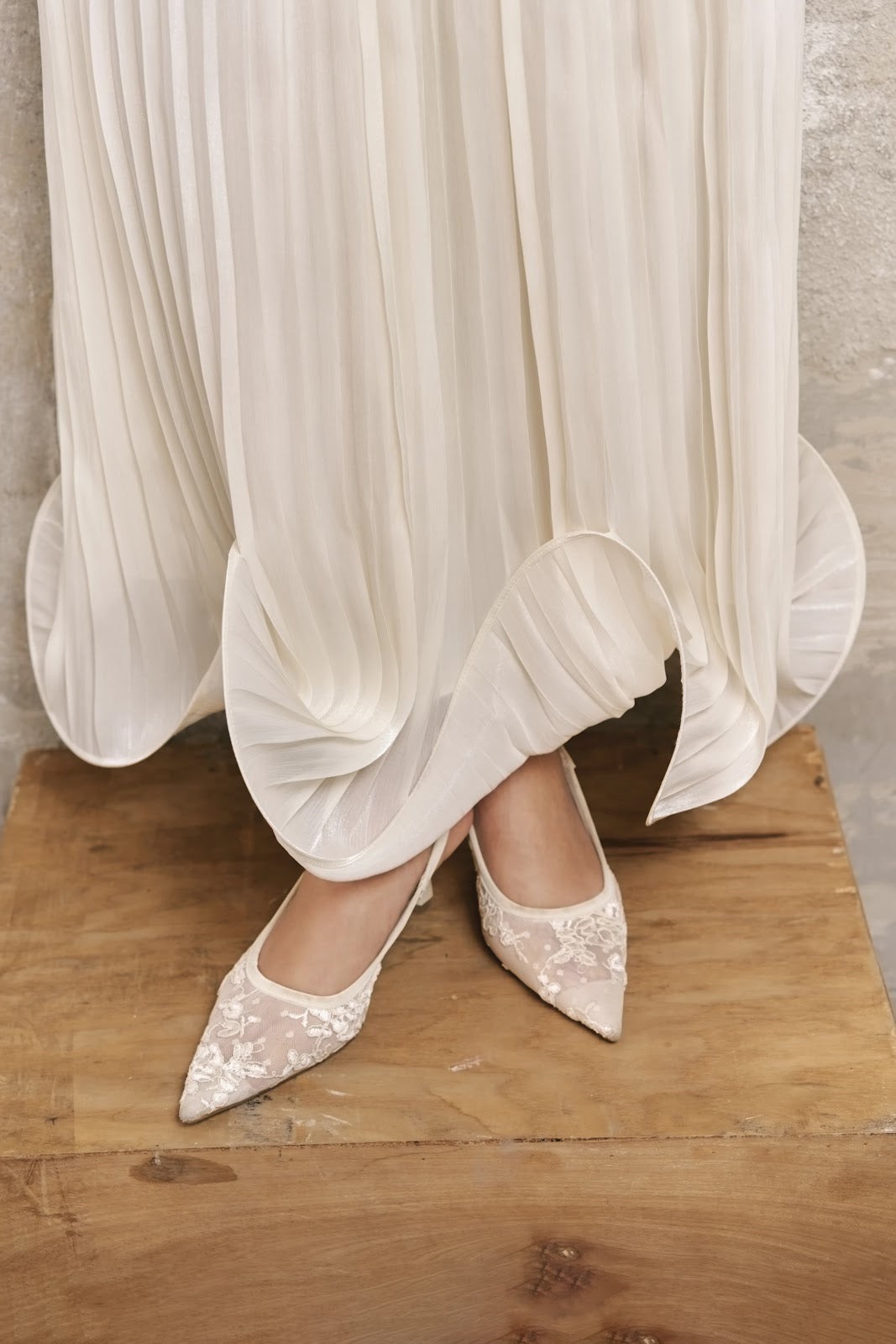 Pleated Wave Top and Pleated Maxi Skirt Set - Image 5