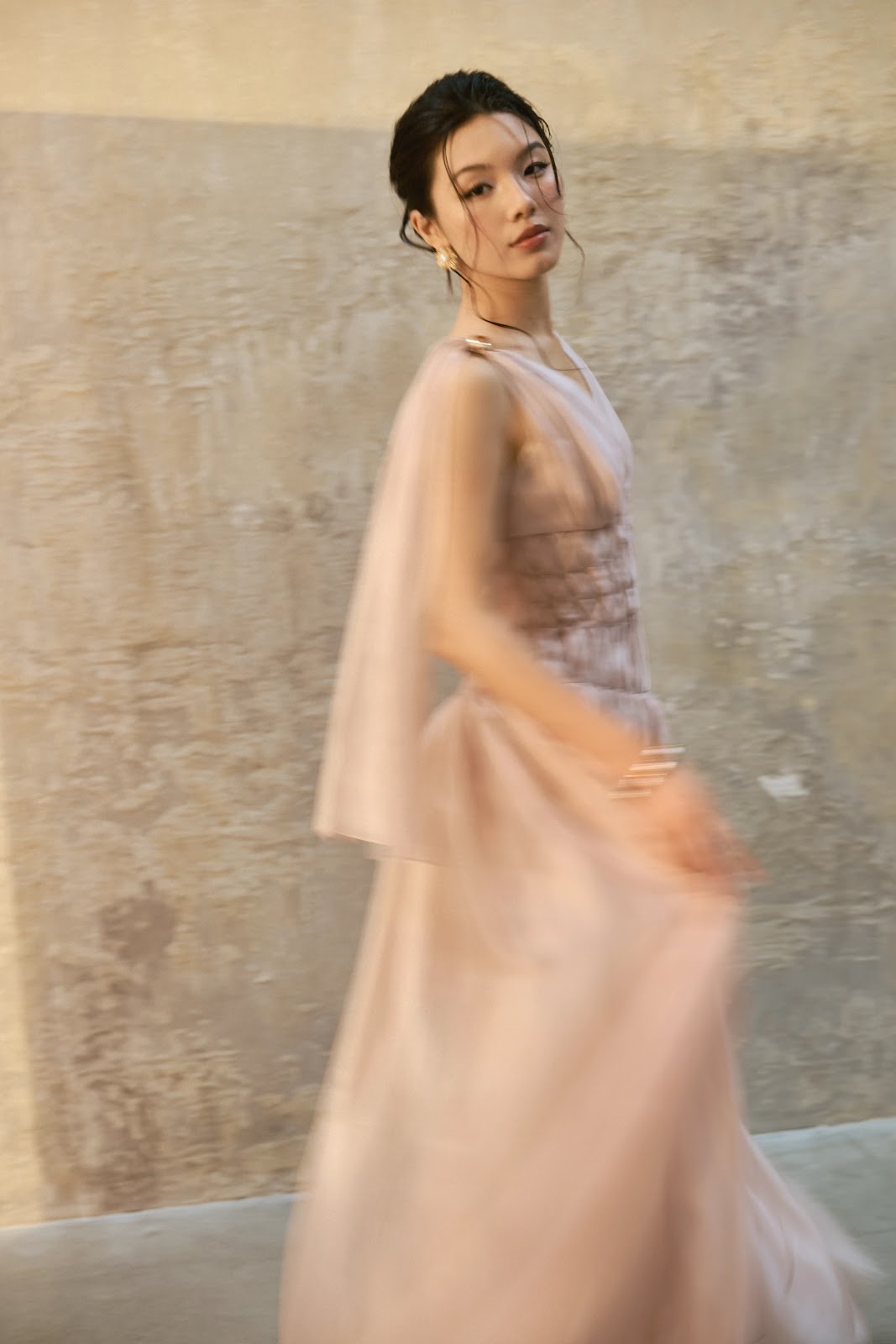 Cape Sleeve Smocked Waist Maxi Dress - Image 7
