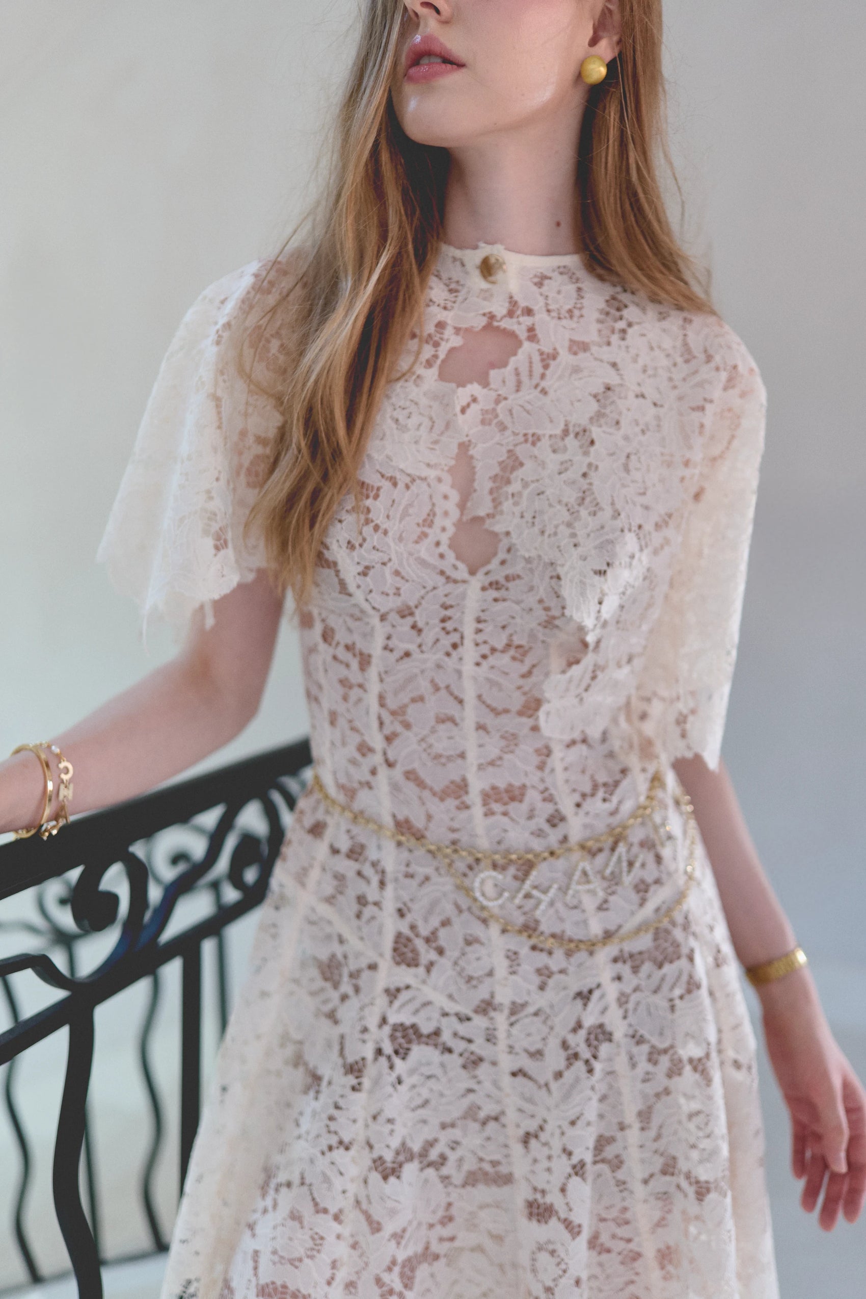 Cape Lace Dress