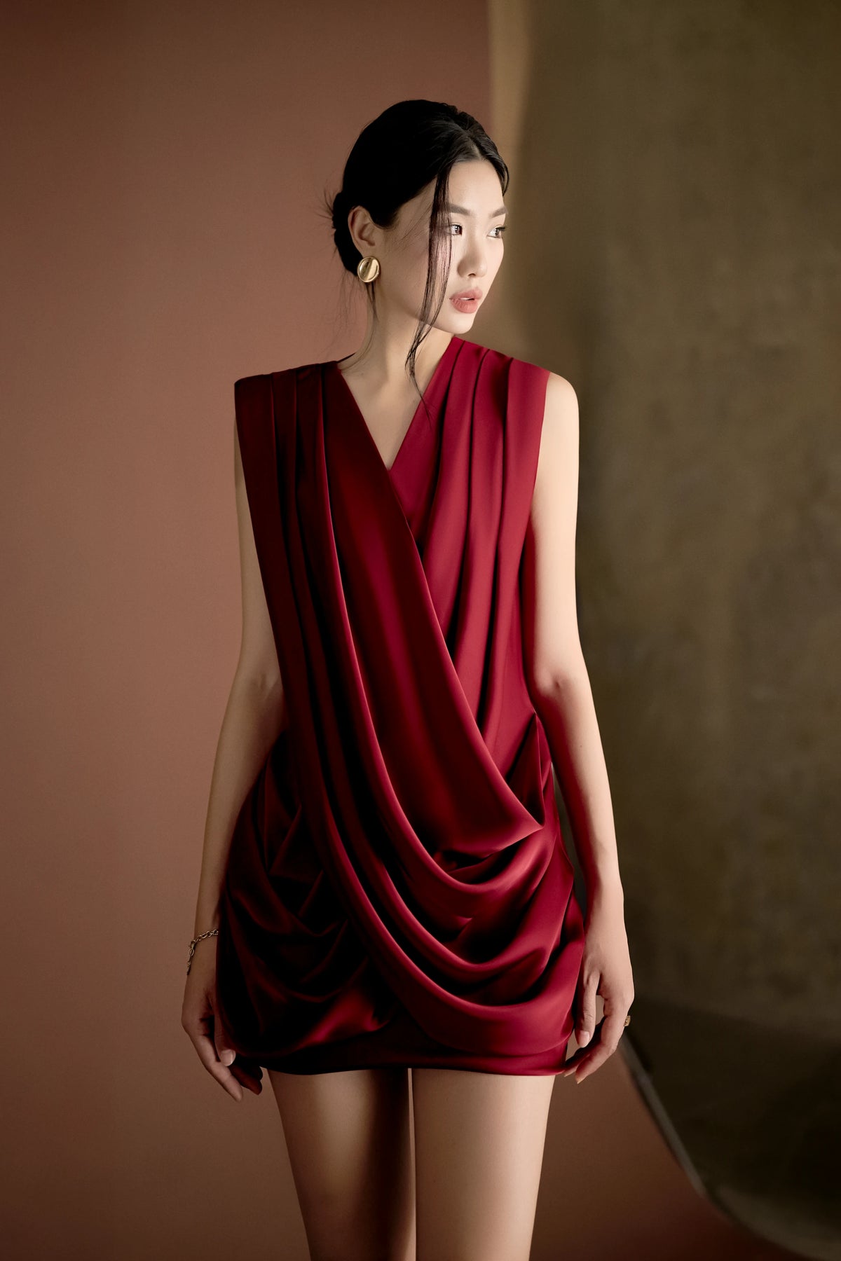 Fitted Silk Dress