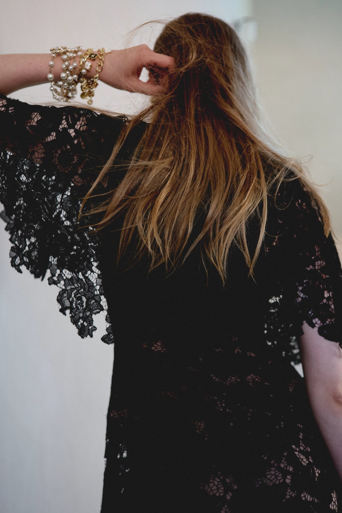 Cape Lace Dress