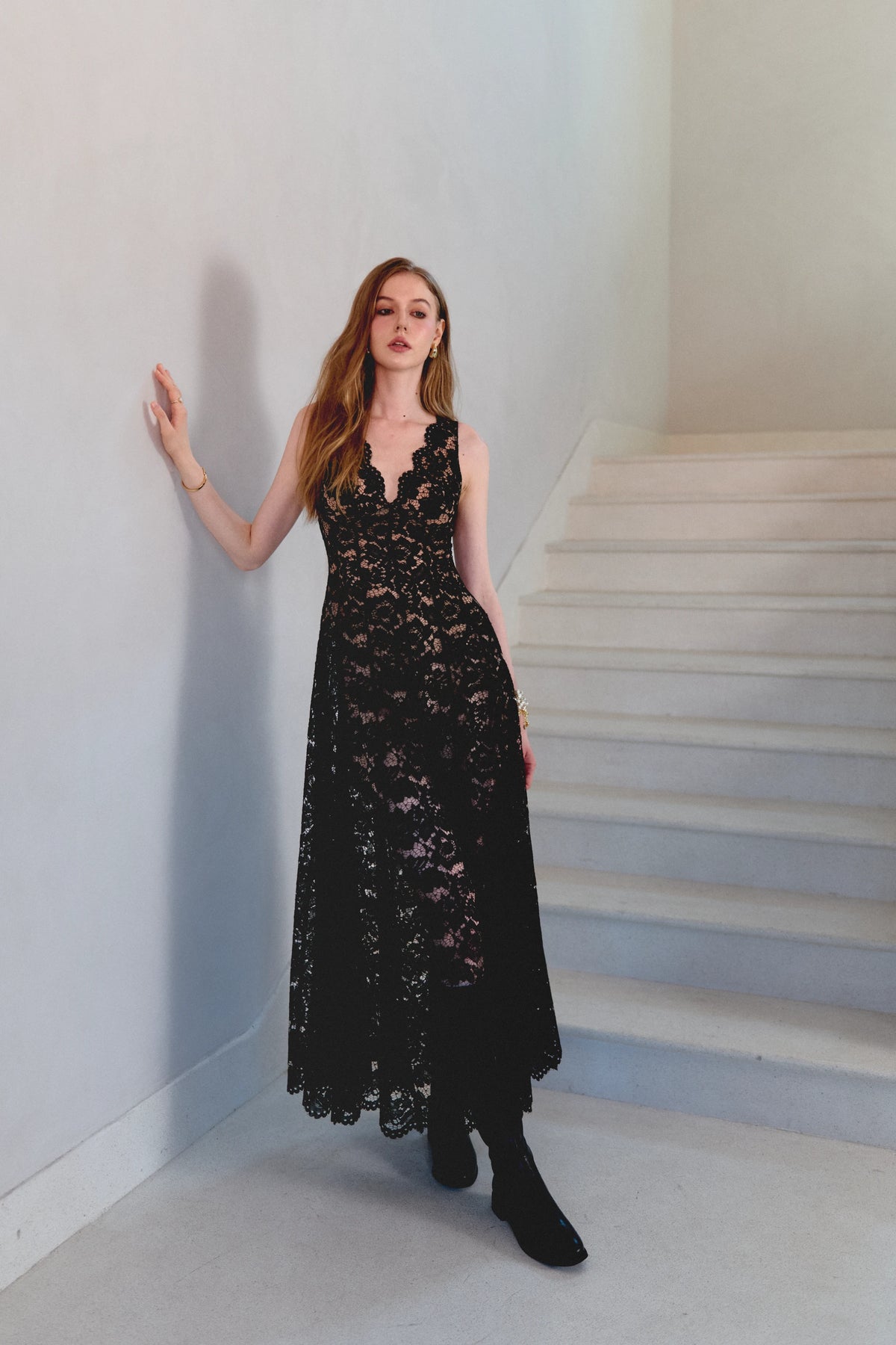 Cape Lace Dress